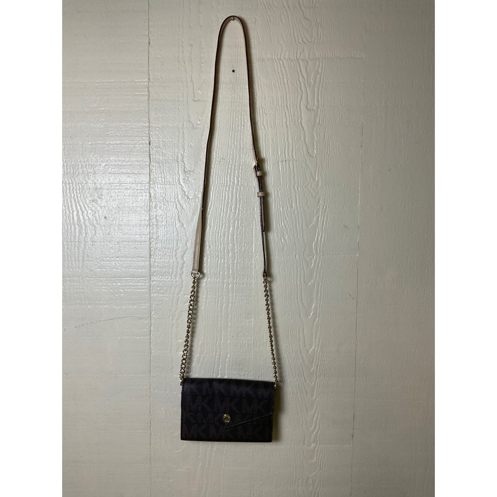 Michael Kors Crossbody Women's Chain Brown Monogram‎ Small Bag